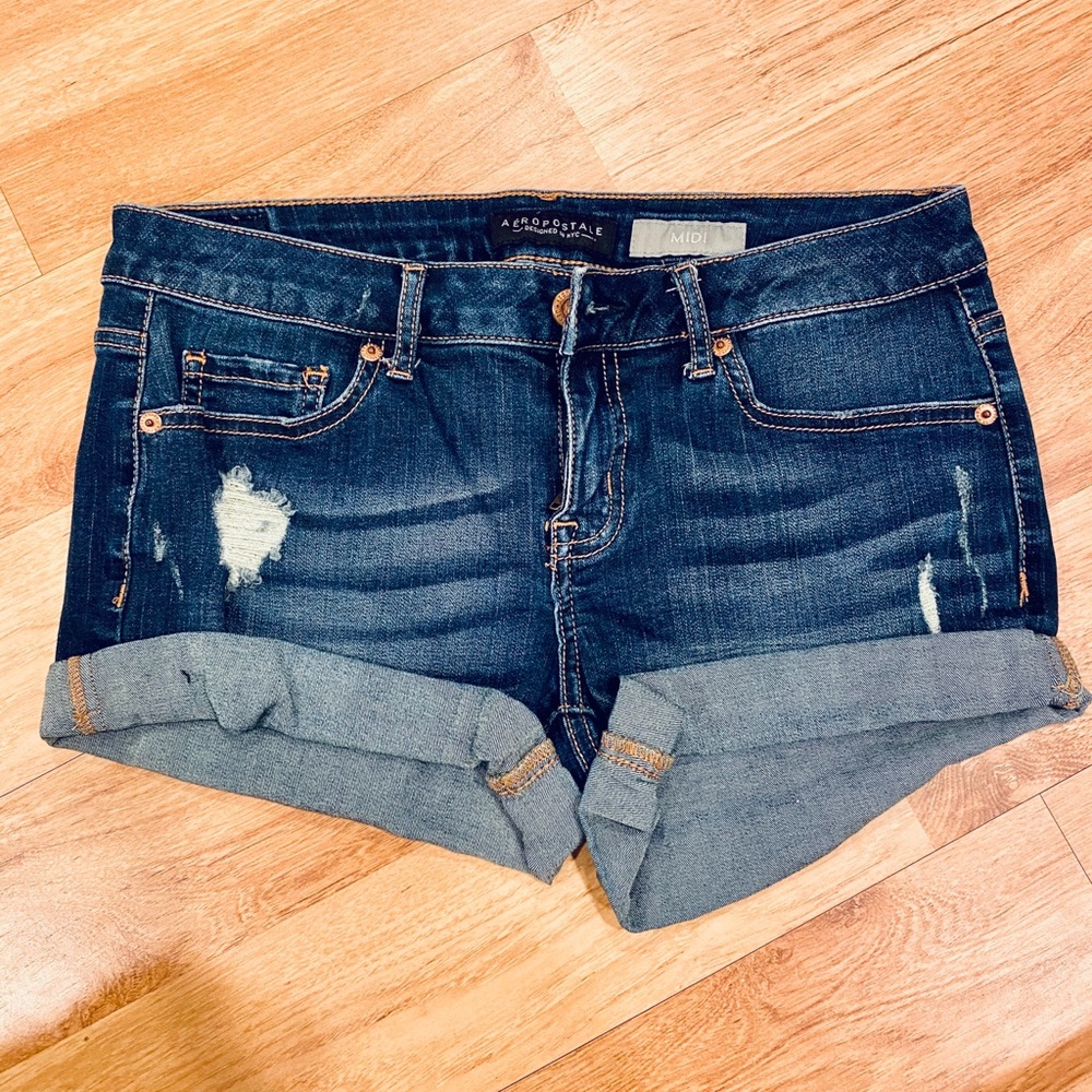 Denim shorts